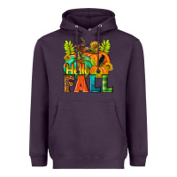 Plum Hello Fall Heavyweight Hoodie - NancyCooperArtShop