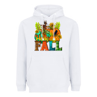 White Hello Fall Heavyweight Hoodie - NancyCooperArtShop