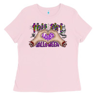 This Girl Loves Halloween Ladies Tee | Teevron