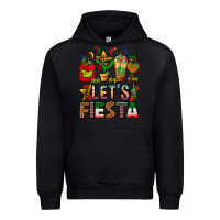 Black Let's Fiesta Mexico Coffee Cups With Cactus Urban Hoodie - FaDigitalArtStudio