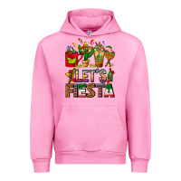Fuchsia Pink Let's Fiesta Mexico Coffee Cups With Cactus Urban Hoodie - FaDigitalArtStudio