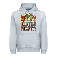 Heather Grey Let's Fiesta Mexico Coffee Cups With Cactus Urban Hoodie - FaDigitalArtStudio