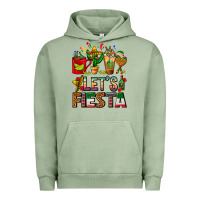 Pigment Oil Green Let's Fiesta Mexico Coffee Cups With Cactus Urban Hoodie - FaDigitalArtStudio