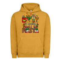 Pigment Peanut Butter Let's Fiesta Mexico Coffee Cups With Cactus Urban Hoodie - FaDigitalArtStudio