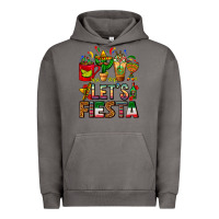Pigment Tornado Let's Fiesta Mexico Coffee Cups With Cactus Urban Hoodie - FaDigitalArtStudio