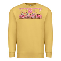 Antique Gold Cafecito y Chisme Premium Sweatshirt - TumblerDesignByShophia