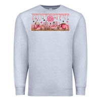 Heather Grey Cafecito y Chisme Premium Sweatshirt - TumblerDesignByShophia