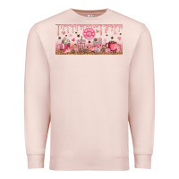 Pale Pink Cafecito y Chisme Premium Sweatshirt - TumblerDesignByShophia