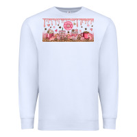 White Cafecito y Chisme Premium Sweatshirt - TumblerDesignByShophia