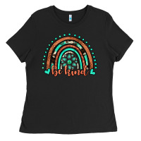 Black be kind western turquoise rainbow Ladies Tee - JahusDesignShop