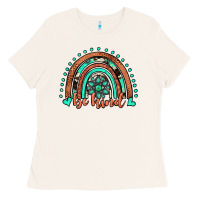 Bone be kind western turquoise rainbow Ladies Tee - JahusDesignShop