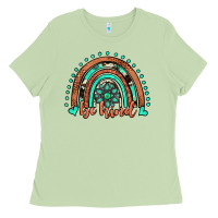 Matcha be kind western turquoise rainbow Ladies Tee - JahusDesignShop