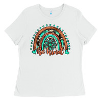 White be kind western turquoise rainbow Ladies Tee - JahusDesignShop