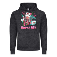Vintage Black nurse gnomies nurse  life spring Vintage Hoodie - BarkalooDesign