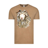 Vintage Coffee Angora Goat Face Vintage Tee - LillyAllenDesigns
