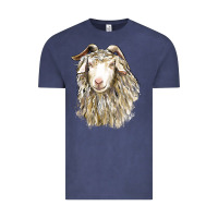 Vintage Denim Angora Goat Face Vintage Tee - LillyAllenDesigns