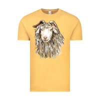 Vintage Mustard Angora Goat Face Vintage Tee - LillyAllenDesigns