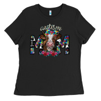 Black autism mom 2 Ladies Tee - SublimationCraftShop