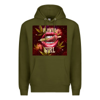 Army Green flower girl Premium Hoodie - TumblerDesignByShophia