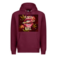 Burgundy flower girl Premium Hoodie - TumblerDesignByShophia