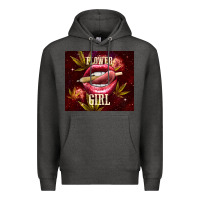Charcoal Heather flower girl Premium Hoodie - TumblerDesignByShophia