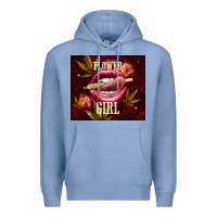 Colony Blue flower girl Premium Hoodie - TumblerDesignByShophia