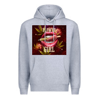 Heather Grey flower girl Premium Hoodie - TumblerDesignByShophia