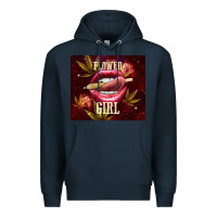 Navy flower girl Premium Hoodie - TumblerDesignByShophia