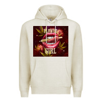 Oatmeal Heather flower girl Premium Hoodie - TumblerDesignByShophia