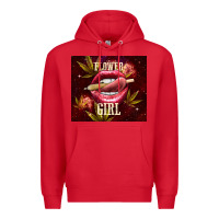 Red flower girl Premium Hoodie - TumblerDesignByShophia