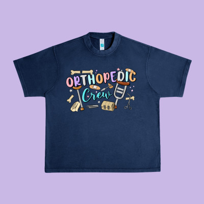 Orthopedic Crew Urban Heavy Tee Designed By Maliassmallbusiness