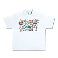 White orthopedic crew Urban Heavy Tee - MaliasSmallBusiness