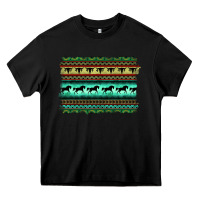 Black turquoise aztec bullskull and horse Heavy Core Tee - BarkalooDesign