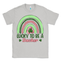Moon Dust lucky to be a teacher Classic Tee - MaliasSmallBusiness