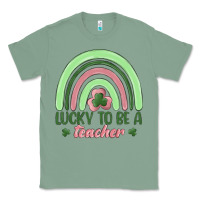 Sage lucky to be a teacher Classic Tee - MaliasSmallBusiness