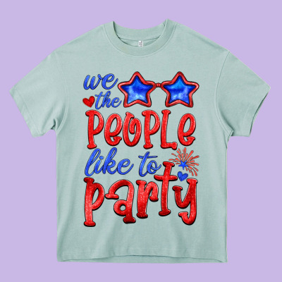 We People Like The Party Heavy Core Tee Designed By Hra Design Shop
