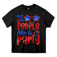 Black we people like the party Heavy Core Tee - HRA Design Shop