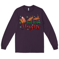 Plum our team sleigh Long Sleeve Tee - MaliasSmallBusiness