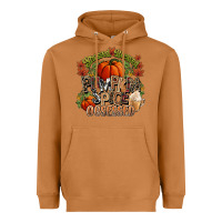 Meerkat Stressed blessed pumpkin spice obsessed Fall Heavyweight Hoodie - NancyCooperArtShop