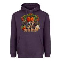 Plum Stressed blessed pumpkin spice obsessed Fall Heavyweight Hoodie - NancyCooperArtShop