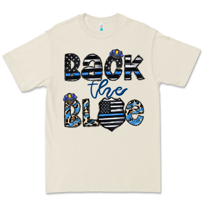 Back The Blue1 Premium Tee by CowhideDigitalArt | Teevron