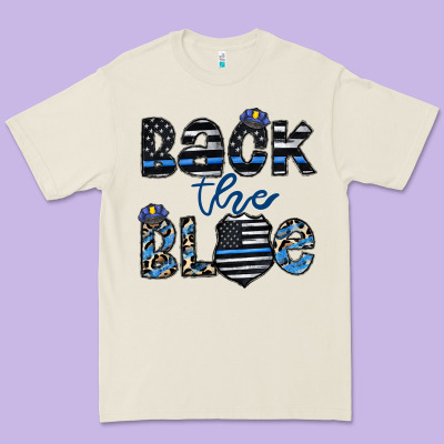 Back The Blue1 Premium Tee Designed By Cowhidedigitalart