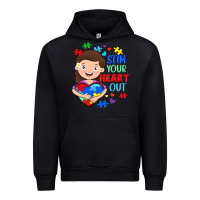 Black Stim your heart out Urban Hoodie - FaDigitalArtStudio