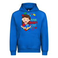 Cobalt Stim your heart out Urban Hoodie - FaDigitalArtStudio