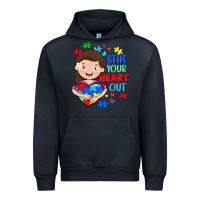 Navy Stim your heart out Urban Hoodie - FaDigitalArtStudio