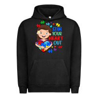 Pigment Black Stim your heart out Urban Hoodie - FaDigitalArtStudio