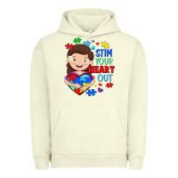 Pigment Pistachio Stim your heart out Urban Hoodie - FaDigitalArtStudio