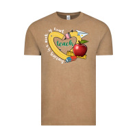 Vintage Coffee teaching is a work of heart Vintage Tee - JahusDesignShop