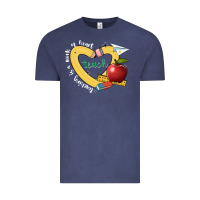 Vintage Denim teaching is a work of heart Vintage Tee - JahusDesignShop