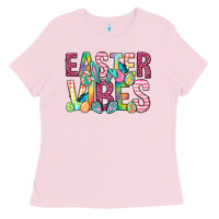 Bubblegum Pink Easter vibes Easter Day Ladies Tee - Neo Western